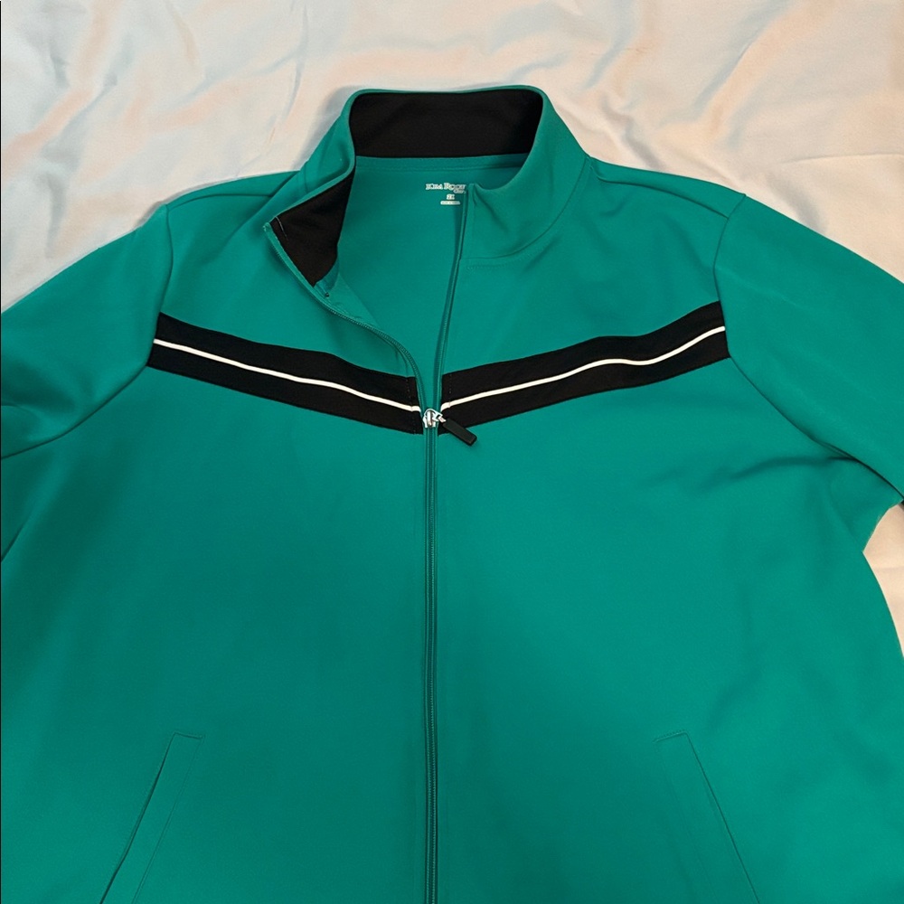 Kim Rogers Teal and Black Jacket